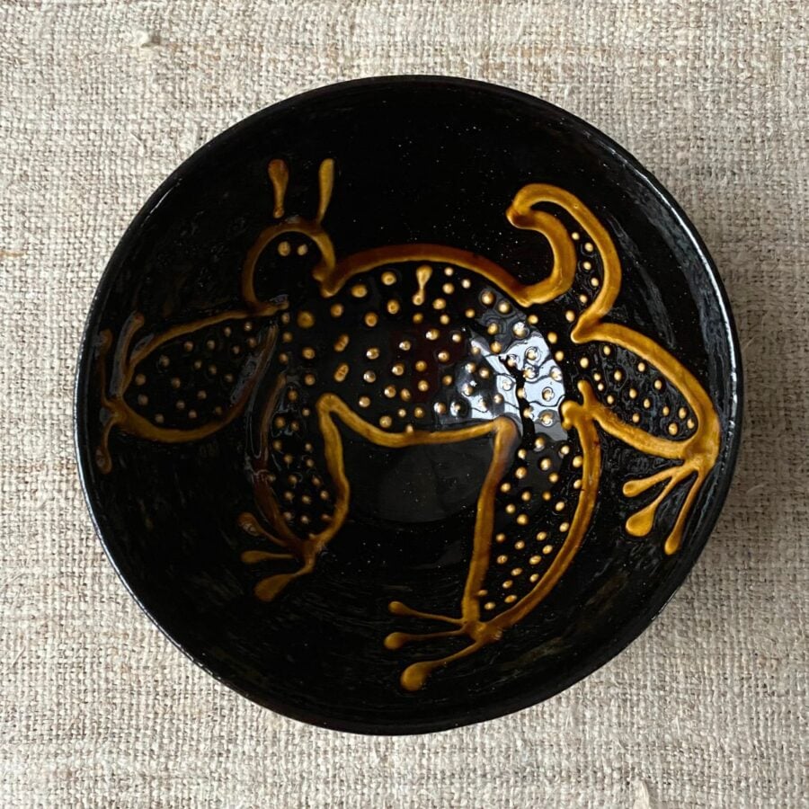 Erica Taylor Low Deep Footed Bowl - Black Creature ETDI3 - Image 2