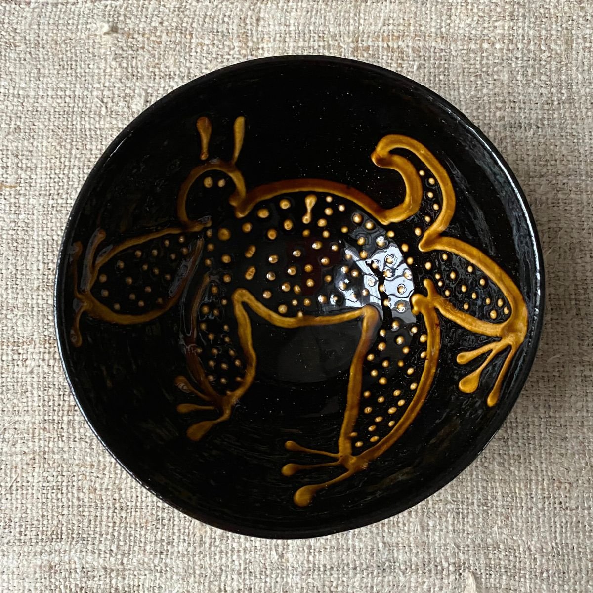 Erica Taylor Low Deep Footed Bowl - Black Creature ETDI3 - Image 2