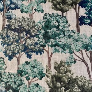 Tinsmiths Extra Wide Arboretum fabric on a roll in Natural