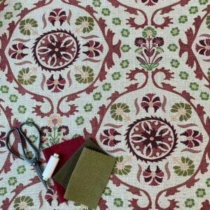 Extra Wide Eden Suzani Henna Brown & Olive - Image 4