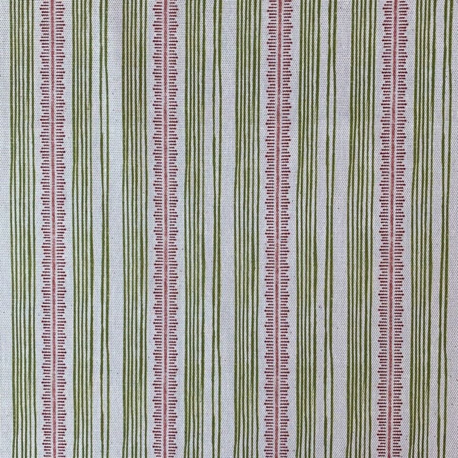 Feather Stripe Olive & Brick - Image 2