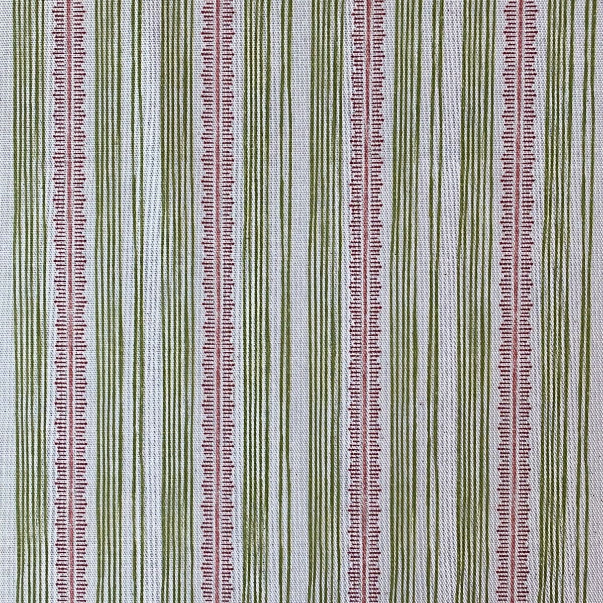 Feather Stripe Olive & Brick - Image 2