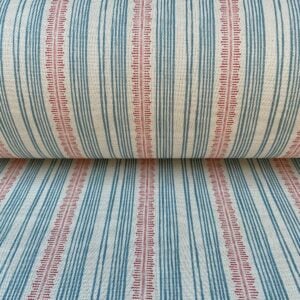 Feather Stripe Strawberry & Blue - Image 3