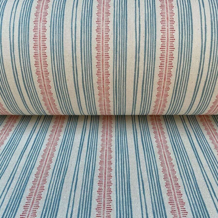 Feather Stripe Strawberry & Blue