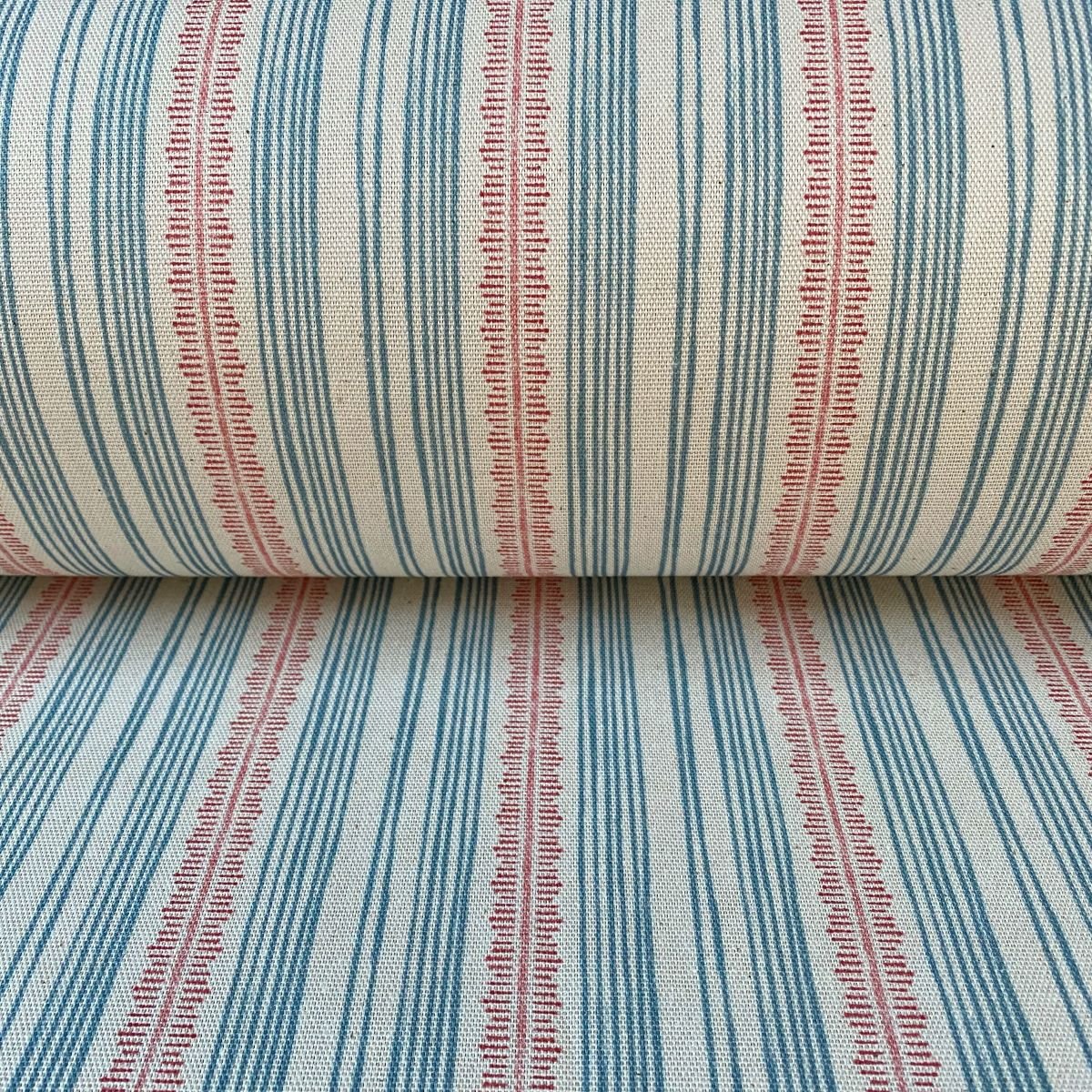 Feather Stripe Strawberry & Blue - Image 3