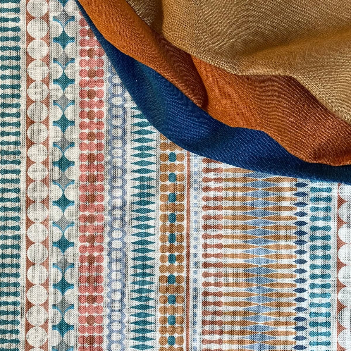 Omega Stripe Teal & Buckskin - Image 4