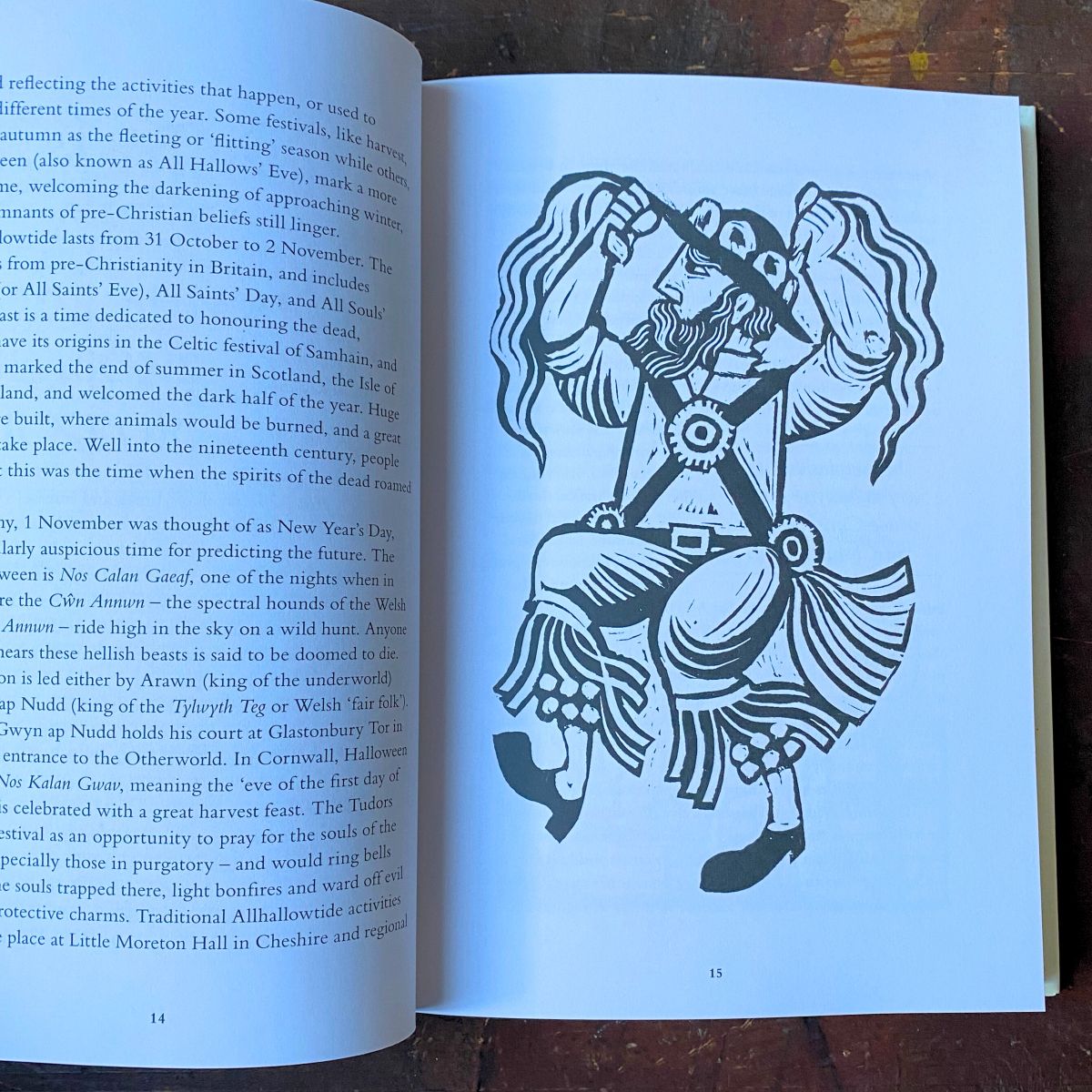 Interior page of A Treasury of British Folklore by Dee Dee Chainey.