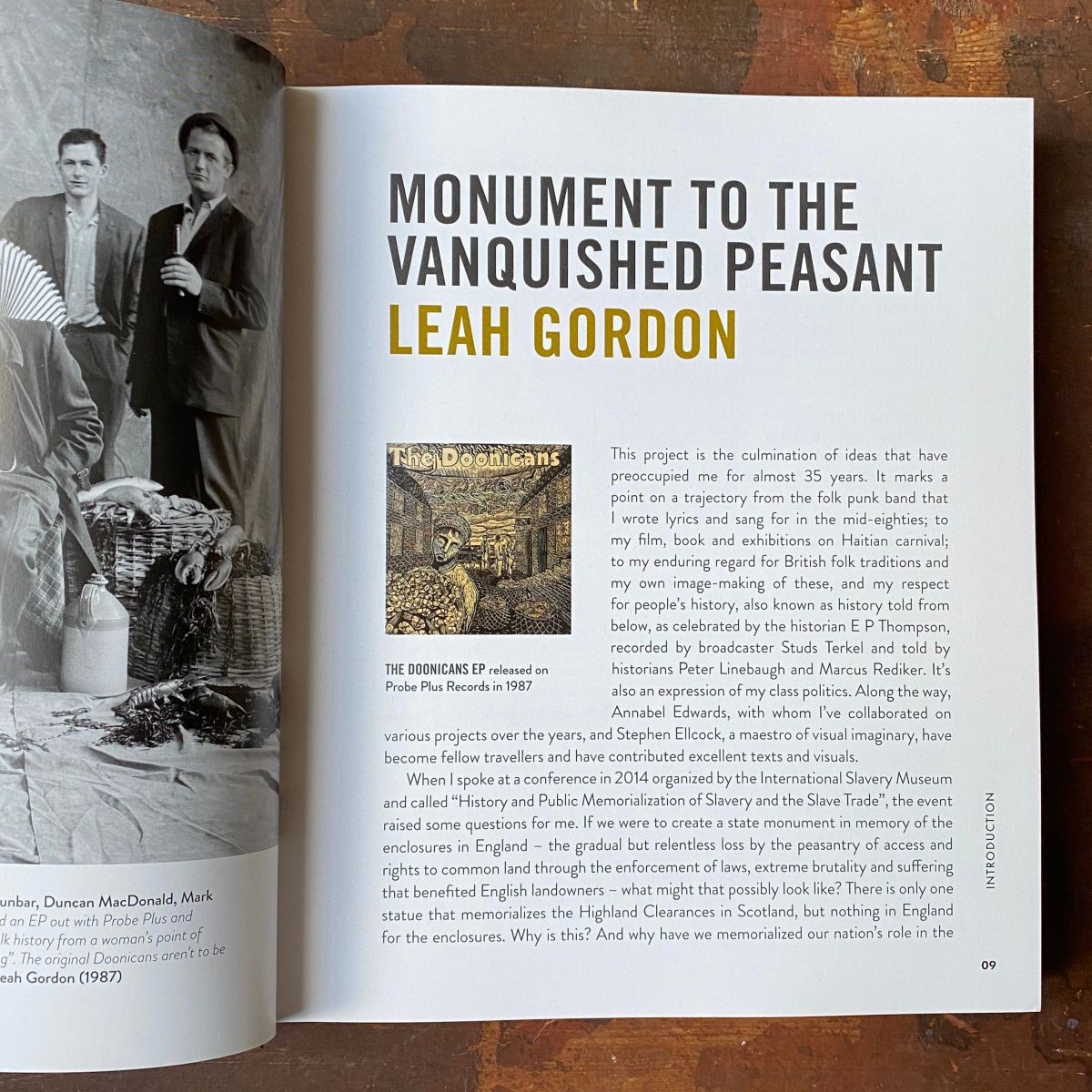 Interior page of Common People book by Leah Gordon & Stephen Ellcock