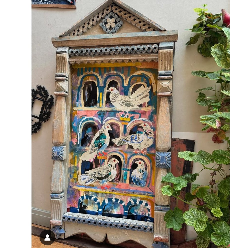 Mark Hearld Pigeon Cote Framed