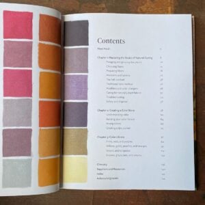 Front cover of the Natural Dye Handbook by Heidi Iverson