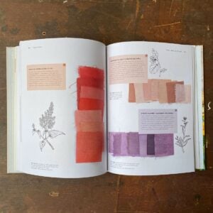 Interior instruction pages of the Natural Dye Handbook by Heidi Iverson