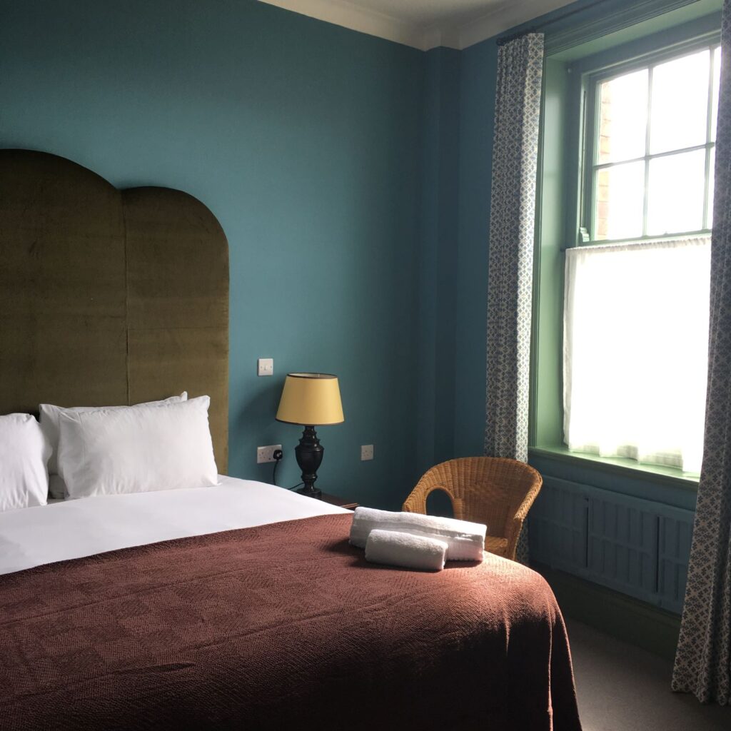 Sheer Linen curtain on a cafe rod