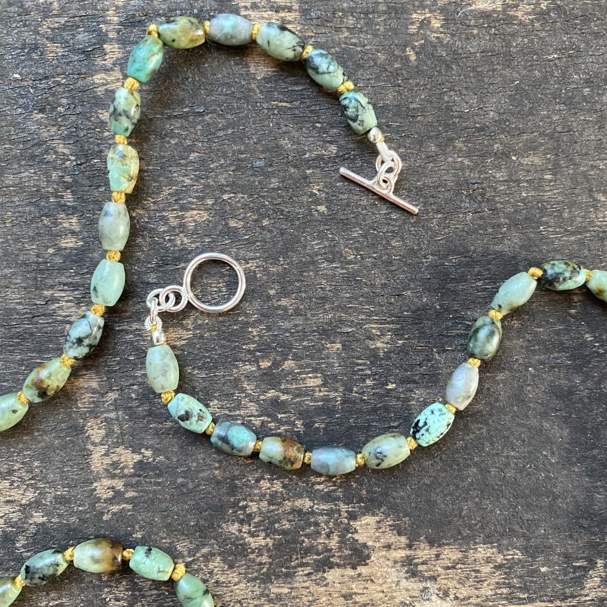 African Turquoise Necklace CDLT 3/18a - Image 2