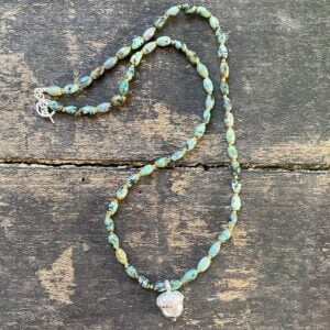 African Turquoise Necklace CDLT 3/18a - Image 3