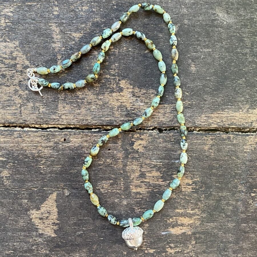 African Turquoise Necklace CDLT 3/18a