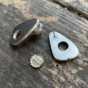 Silver Monolith Earrings CDLT 9/12 - Image 3