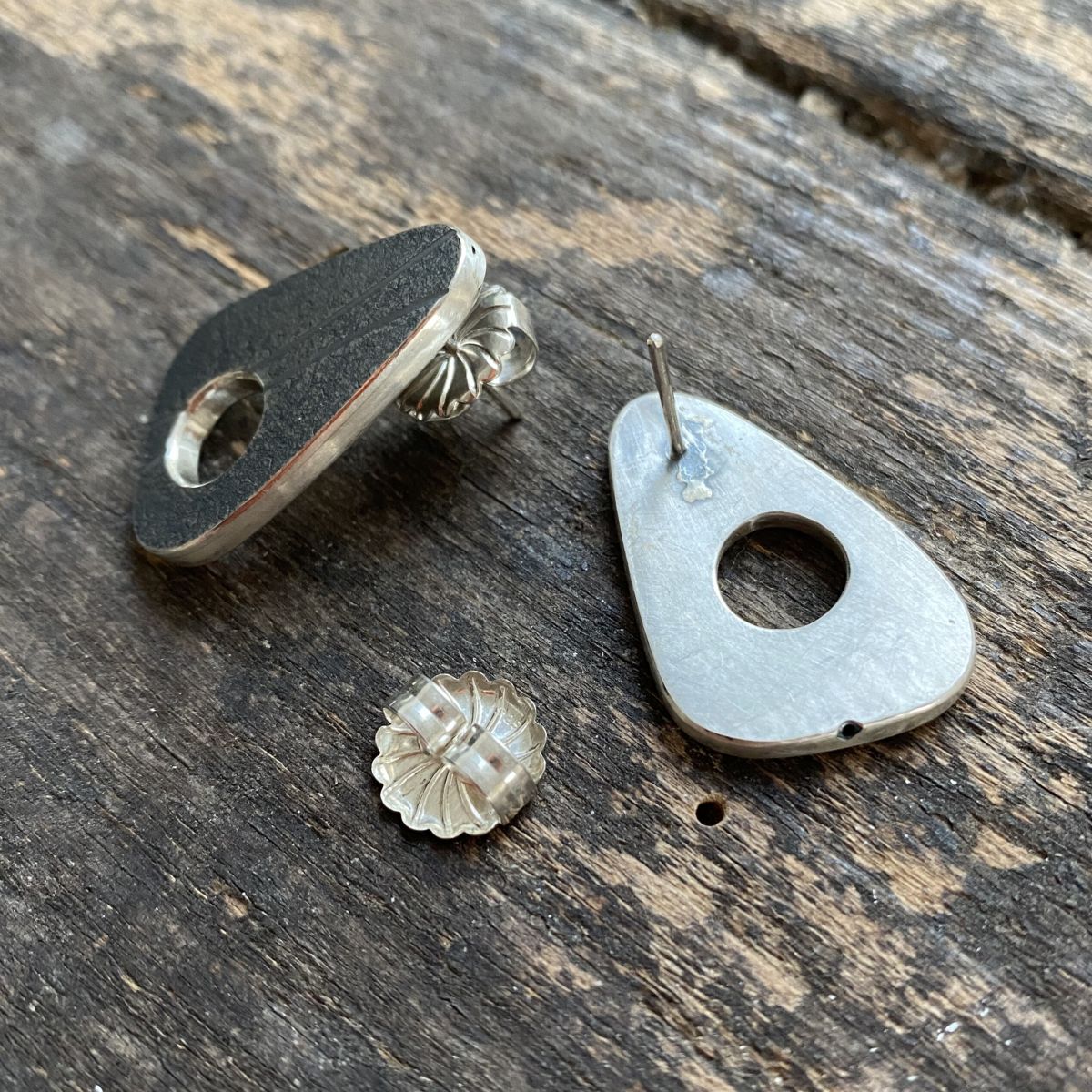 Silver Monolith Earrings CDLT 9/12 - Image 3