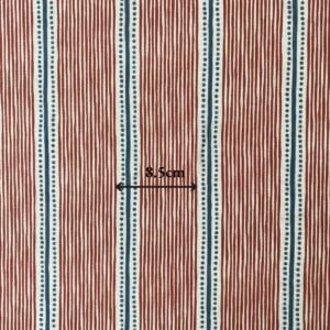 Extra Wide Avebury Stripe Strawberry & Indigo - Image 4