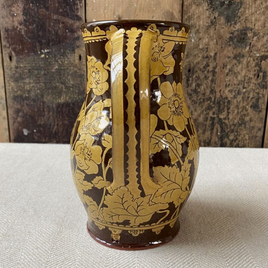 Katie B Morgan Slipware Jug KMSOR3 Anemones