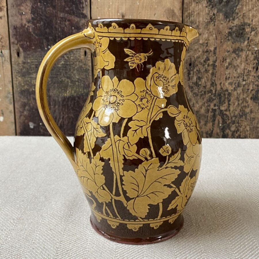 Katie B Morgan Slipware Jug KMSOR3 Anemones