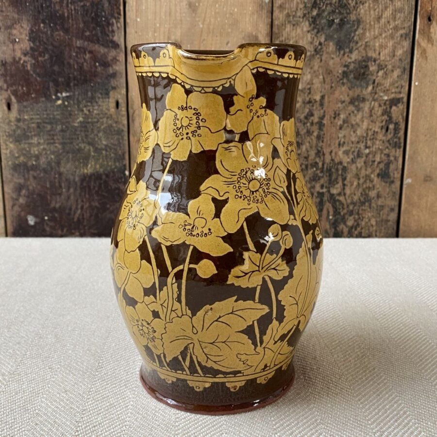 Katie B Morgan Slipware Jug KMSOR3 Anemones