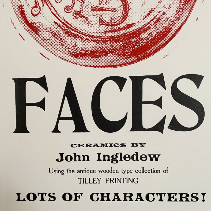 Type Faces Letterpress Poster