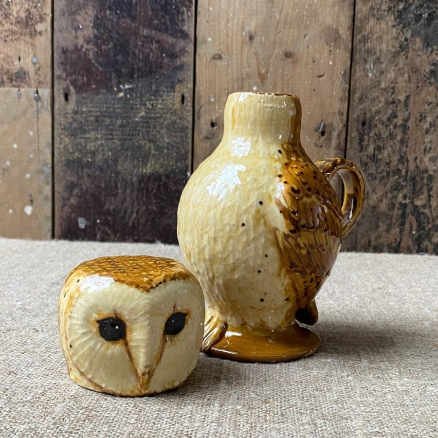 Carole Glover Small Barn Owl Cup & Jug CAOS1
