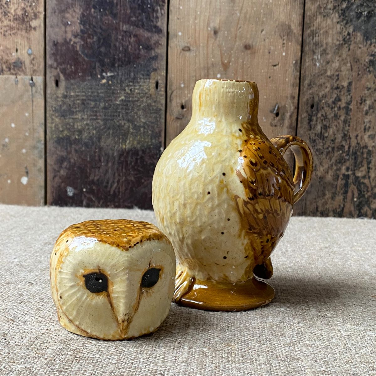 Carole Glover Small Barn Owl Cup & Jug CAOS1 - Image 2