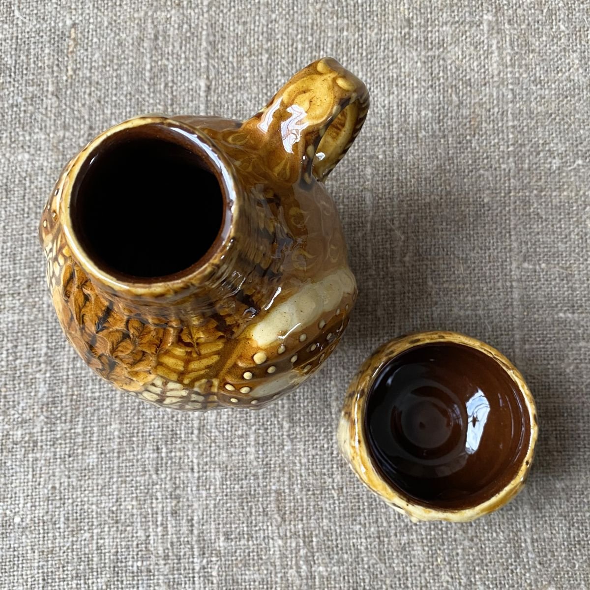 Carole Glover Small Tawny Owl Cup & Jug CAOS3 - Image 3