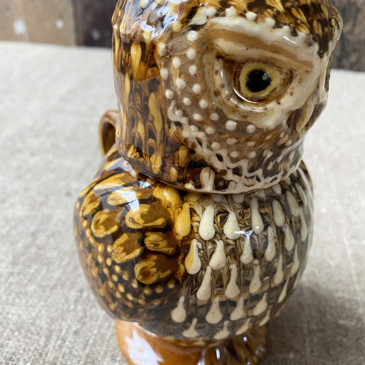 Carole Glover Small Little Owl Cup & Jug CAOS4 - Image 6