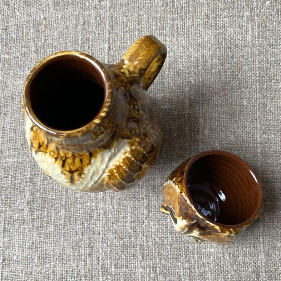 Carole Glover Small Long Eared Owl Cup & Jug CAOS5