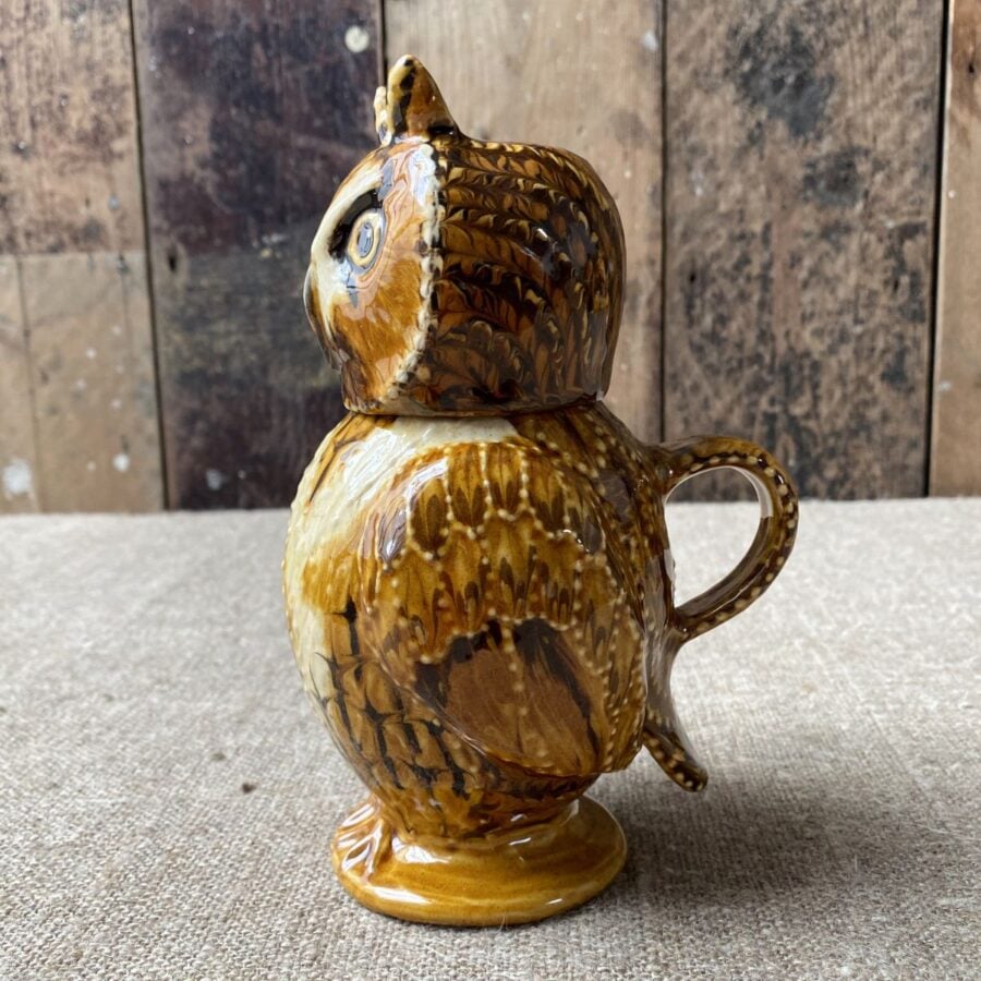 Carole Glover Small Long Eared Owl Cup & Jug CAOS5