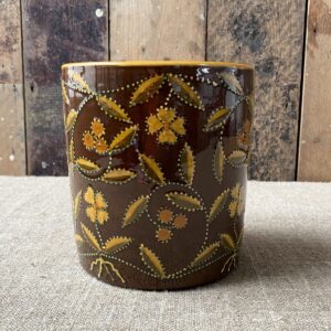 Carole Glover Slipware Utensil pot side view