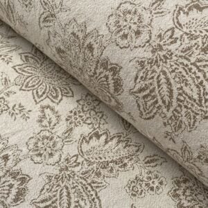 Tree of Life patterned fabric on a slanted roll