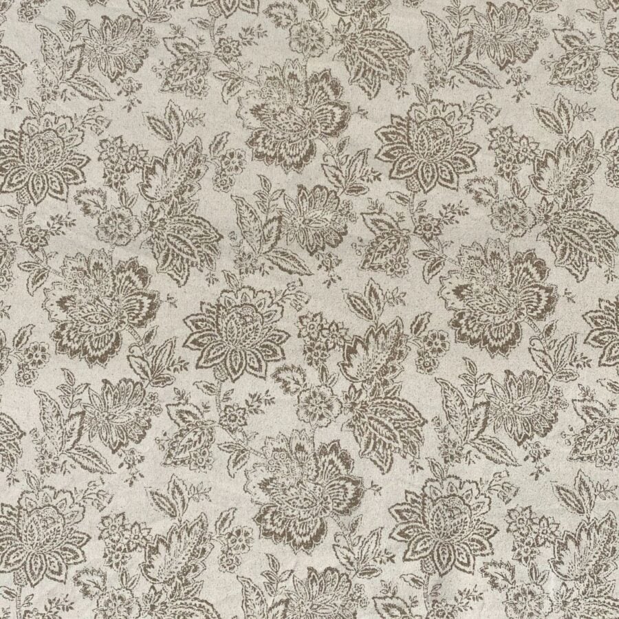 Tree of Life patterned fabric on a slanted roll