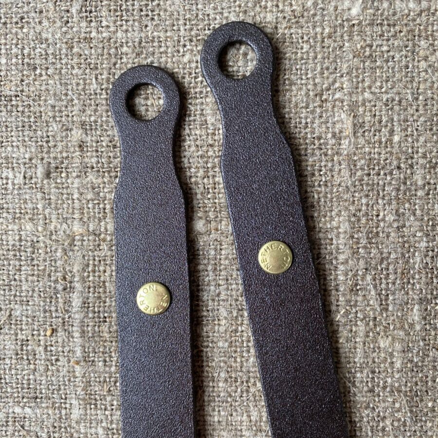 Pair of copper Netherton Foundry copper utensils; ladle and a spatula