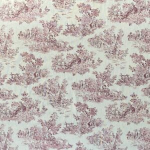 Elysium print fabric on a roll Raspberry pink design