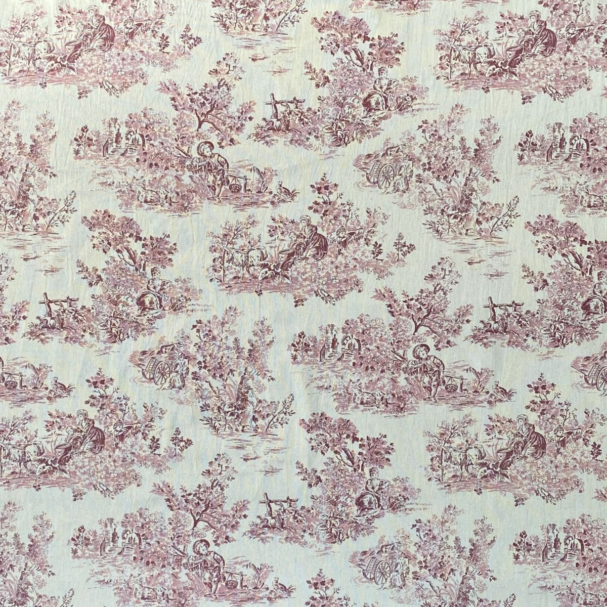 Elysium print fabric on a roll Raspberry pink design