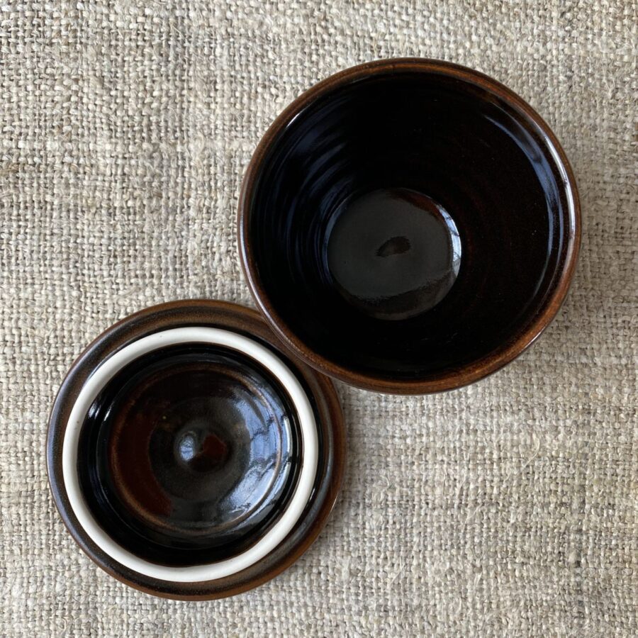 Stuart Houghton Lidded Sugar Pot Tenmoku