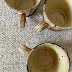 Jennifer Hall Slipware Espresso Cup - Geometric JHES - Image 2