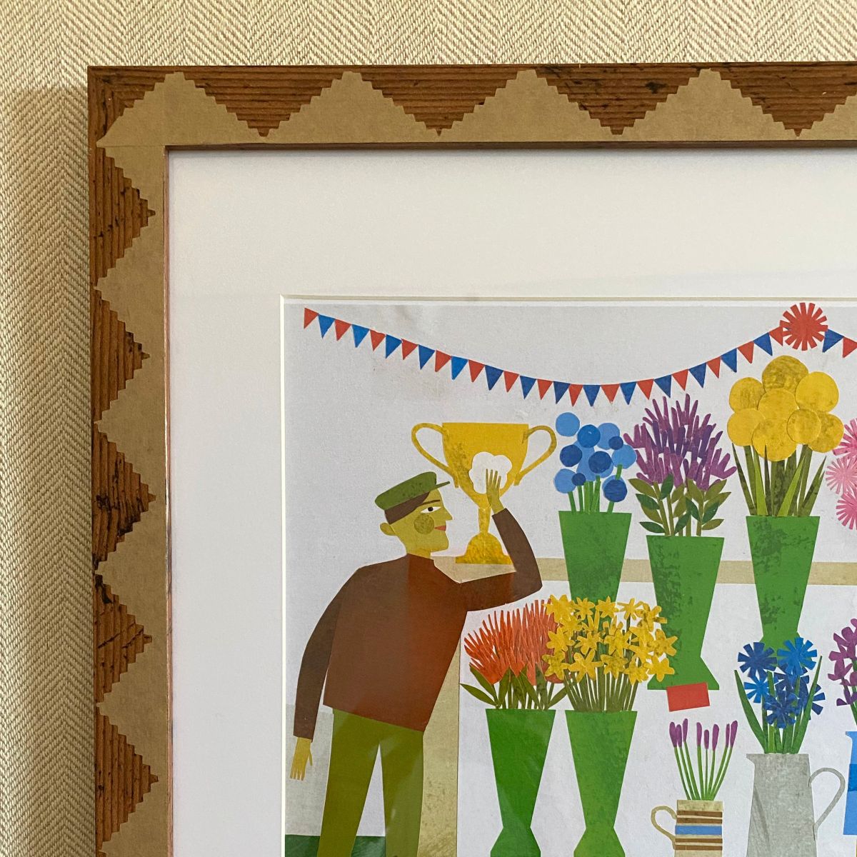 Marion Elliot Papercut Collage - At the Flower & Produce Show - Image 3