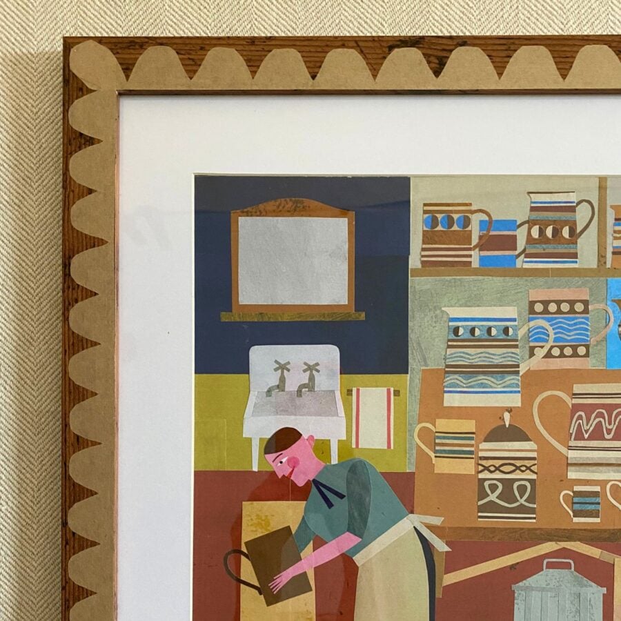 Marion Elliot Papercut Collage - At the Mochaware Factory