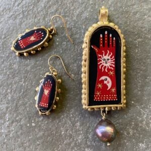 Ann Taylor Earrings - Painted Glove ATP10 - Image 3