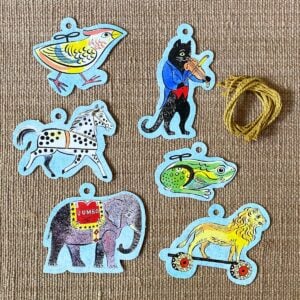 Pack of 6 Gift Tags - Emily Sutton Tin Toys - Image 1