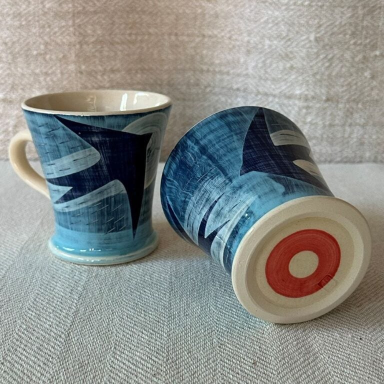 RAMP Ceramics Swallow & Swift Coffee Cup, blue - Image 2