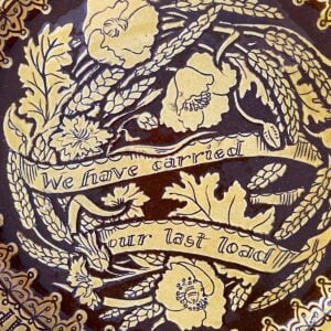 Katie B Morgan Slipware Plate SORKM7 Harvest Home - Image 2
