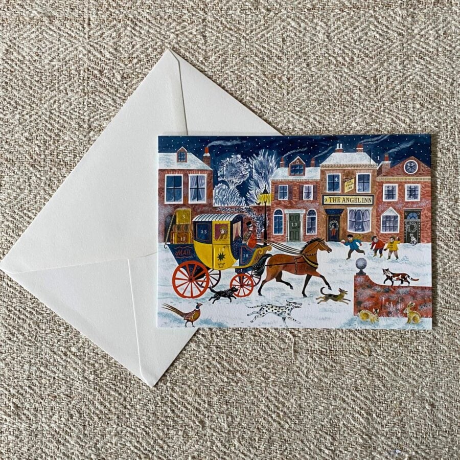 Mini Advent Calendar Card - Emily Sutton Angel Inn