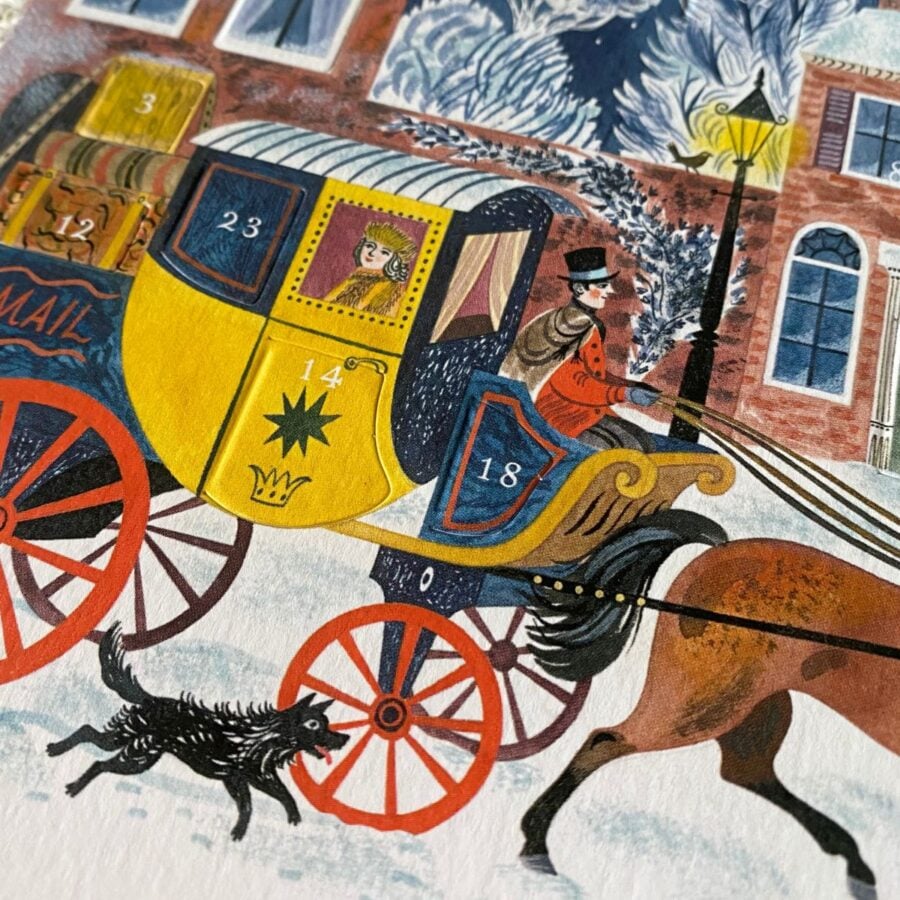 Emily Sutton Angel Inn Advent Calendar Card