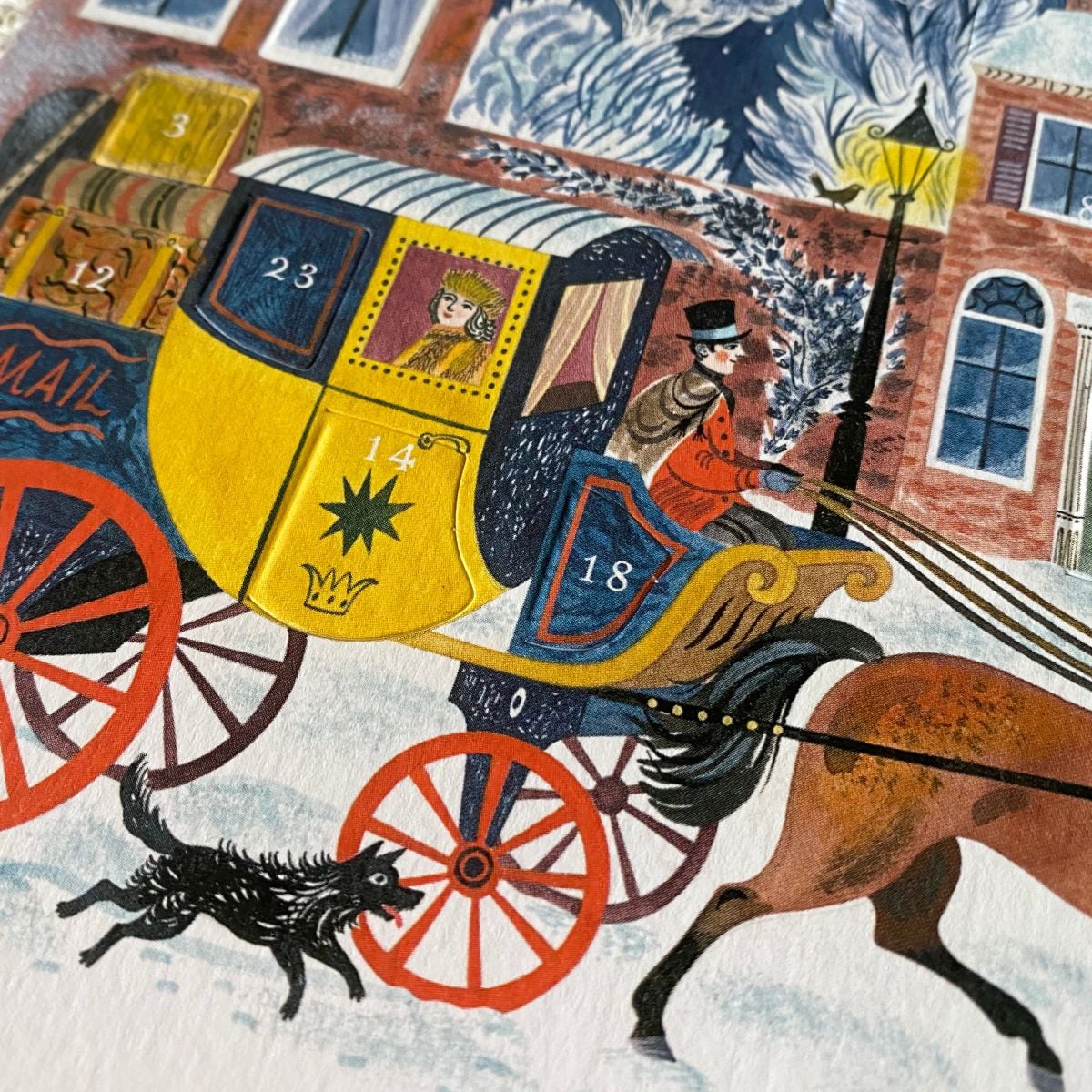 Emily Sutton Angel Inn Advent Calendar Card