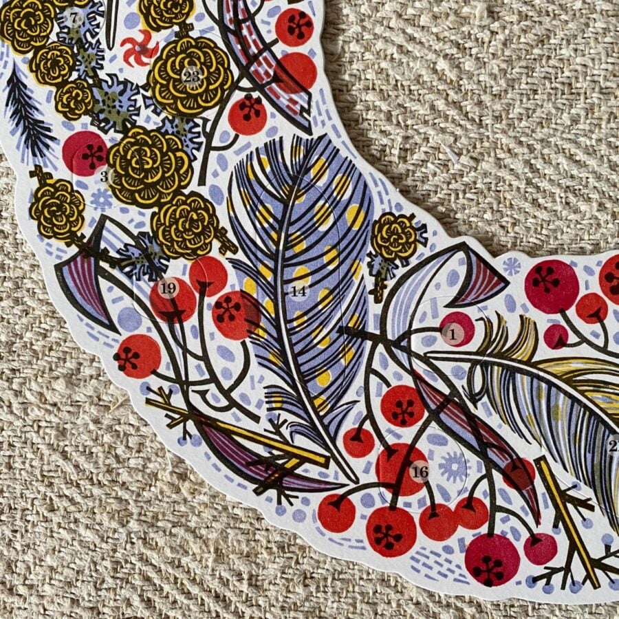 Advent Calendar - Angie Lewin Wreath